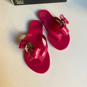Mini Melissa pink sandals size 11